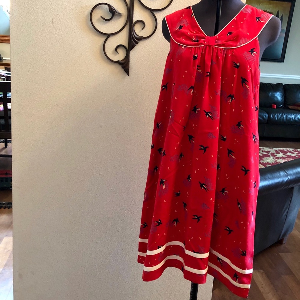 Anthropologie Bluebird Dress by EK Jam Factory XS